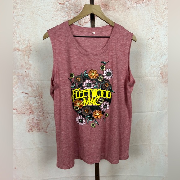 FLEETWOOD MAC vintage band tee revival top size XXL boho 70's rock & roll shirt - Picture 1 of 4